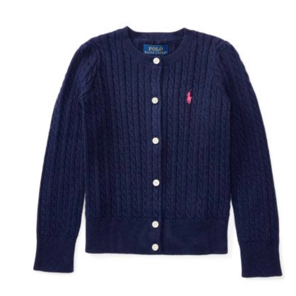 Polo Ralph Lauren Navy Uniform Girl’s Cardigan 6X